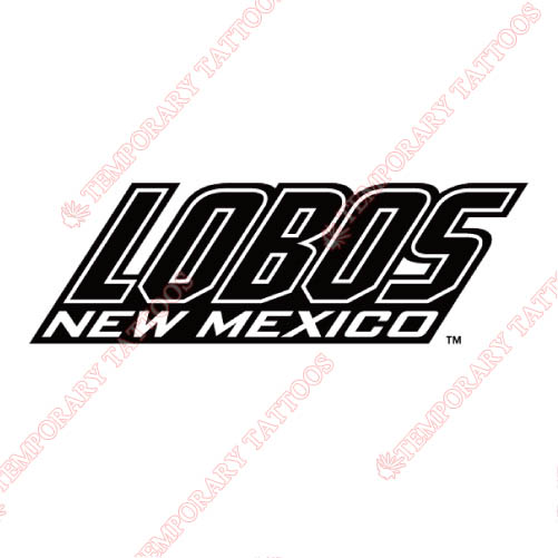 New Mexico Lobos Customize Temporary Tattoos Stickers NO.5424